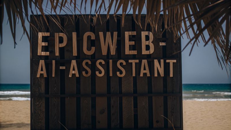 AI assistant on the beach