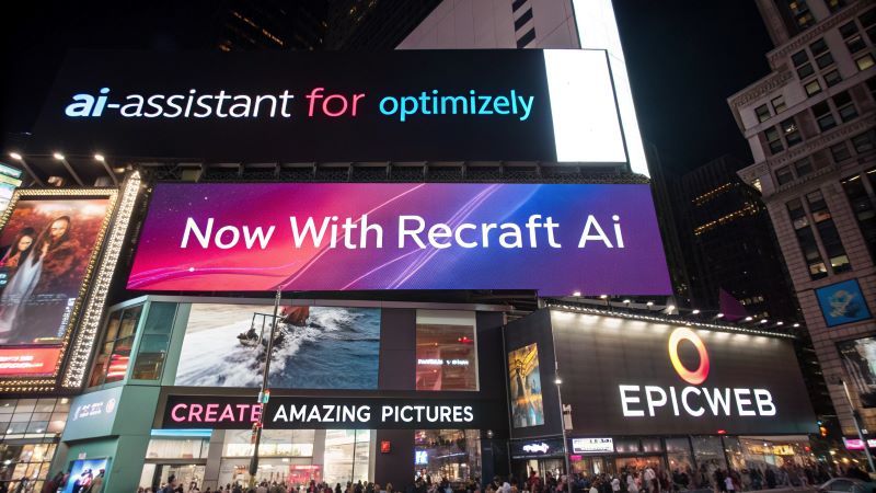 AI assistant billboard