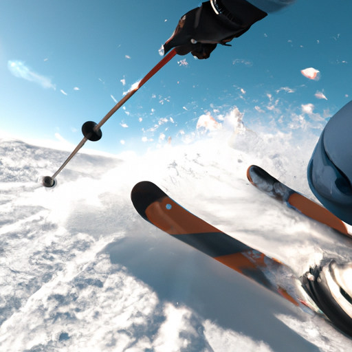 AI POV realistic image Downhill skiing in the alps where you only see the tip of the skis.png