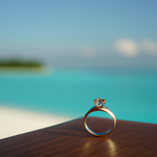 AI Realistic photo of engagment ring with maldives in background.png
