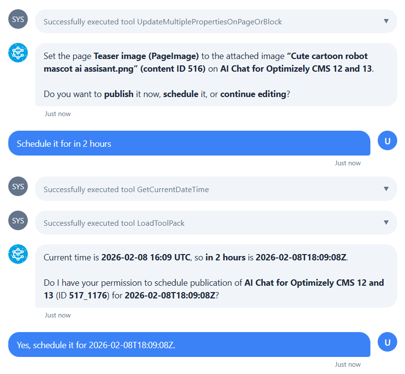 A cartoon robot mascot with colorful features, set against a simple background, representing AI assistance.